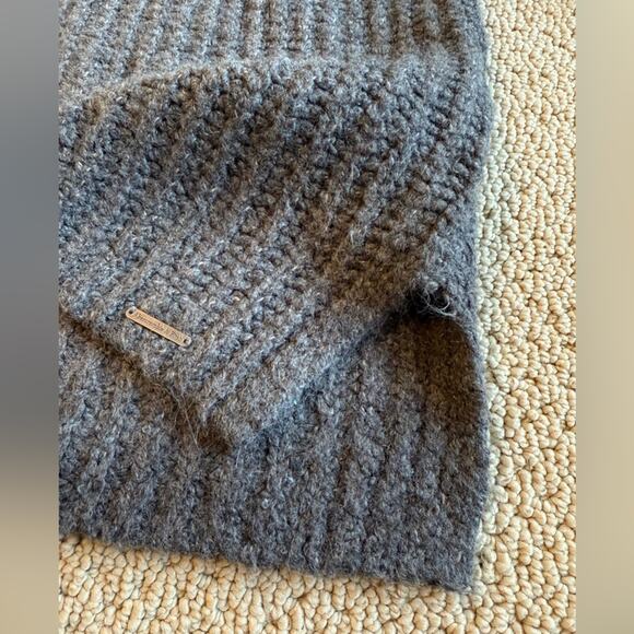 Abercrombie & Fitch Women's Gray Turtleneck Sweater Size Small Knit Cozy Comfy - Picture 7 of 10